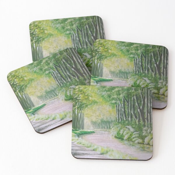 Item preview, A painting of a forest designed and sold by DreamsOfArubani.