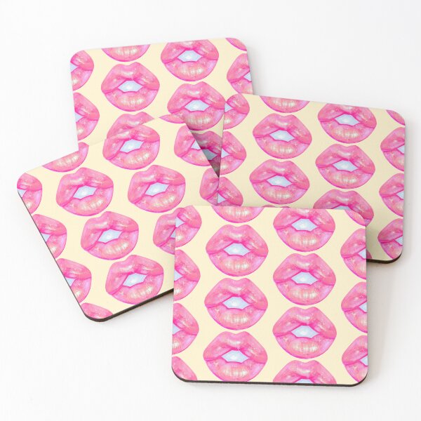 Item preview, Light pink glittery lips designed and sold by cartuart.