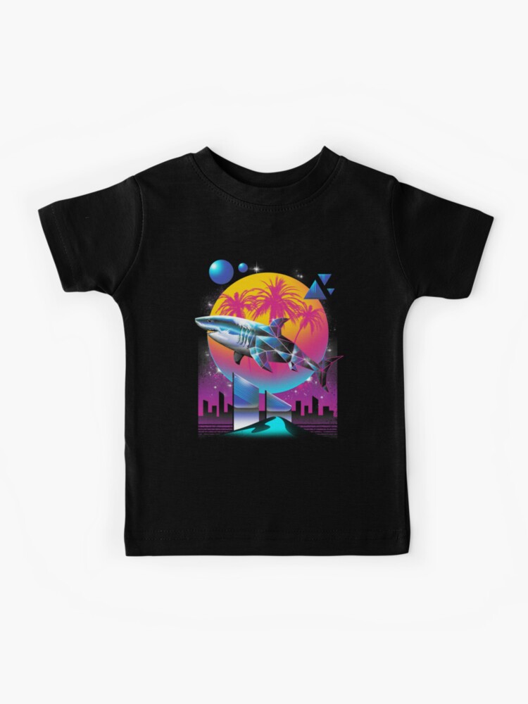 Thumbnail 1 of 2, Kids T-Shirt, Rad Shark designed and sold by vincenttrinidad.