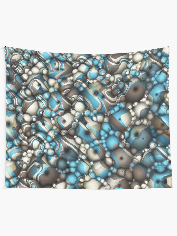 Alternate view of Macro Shapes Abstract Tapestry