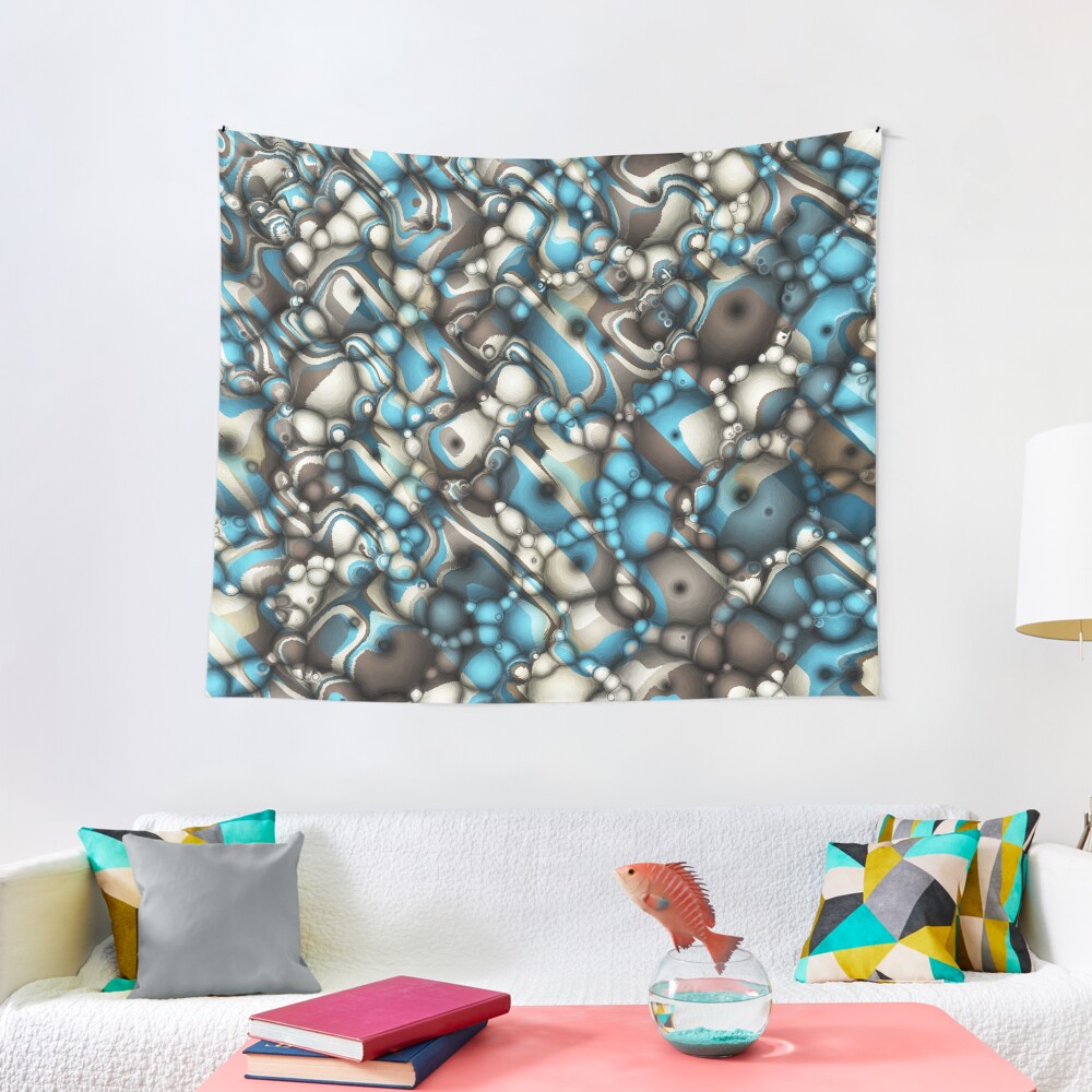 Macro Shapes Abstract Tapestry