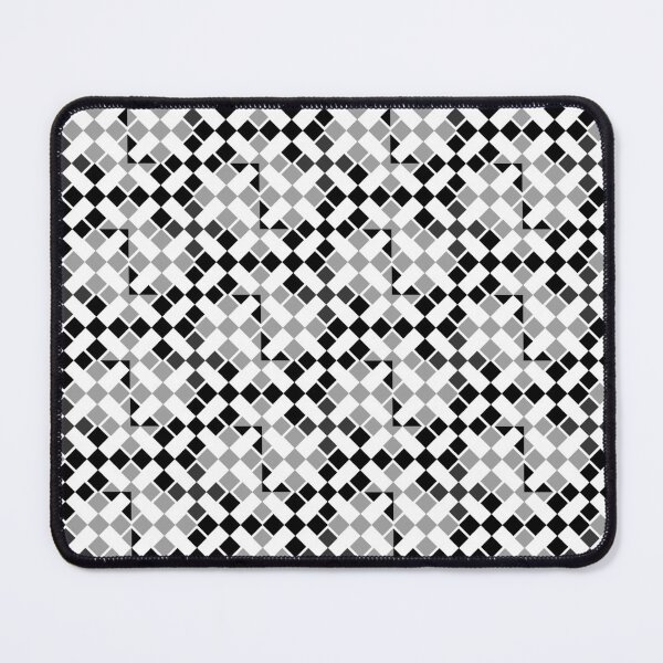 Item preview, Checkerboard style random gray and black plaid designed and sold by anenastudio.