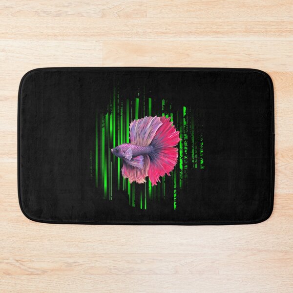 Item preview, Betta Fish Purple and Pink Green Stripes designed and sold by Trinket-Trickster.