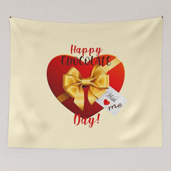 Item preview, Happy Chocolate Day! (on Cream) designed and sold by PawsitiveMum.