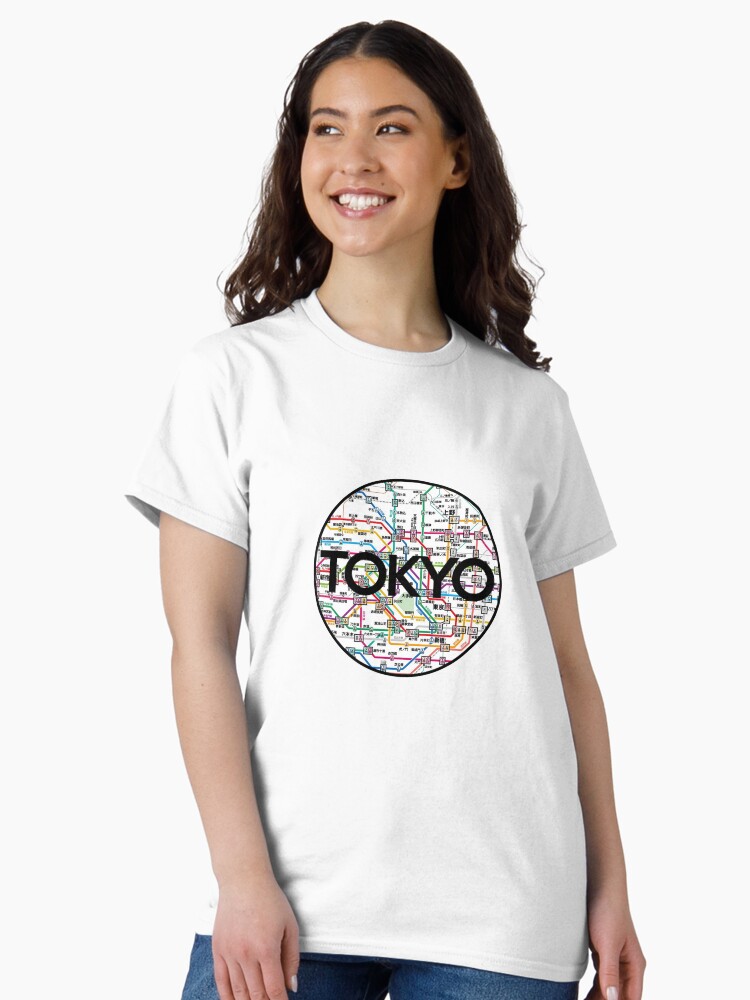 Imagen 2 de 7, Camiseta clásica con la obra Tokio, diseñada y vendida por luggagestickers.
