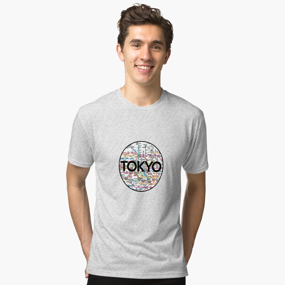 Vista previa del artículo con la obra «Camiseta de tejido mixto», diseñado y vendido por luggagestickers.