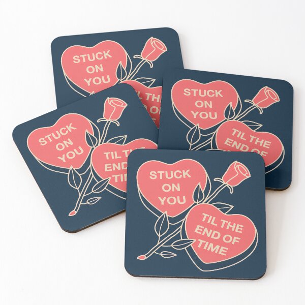 Item preview, Stuck on You Lyrics, Stuck on You Till The End of Time, Valentines Day Special Gift,  designed and sold by graphic-genie.