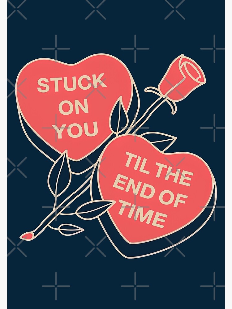 Stuck on You Lyrics, Stuck on You Till The End of Time, Valentines Day  Special Gift,  Kids T-Shirt for Sale by graphic-genie