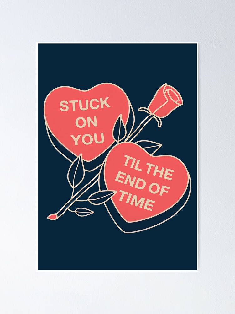 Stuck on You Lyrics, Stuck on You Till The End of Time, Valentines Day  Special Gift,  Kids T-Shirt for Sale by graphic-genie