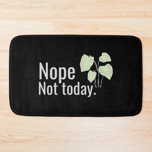 Item preview, Nope. Not today with tropical green and pink ears designed and sold by Vicsdesignsart.