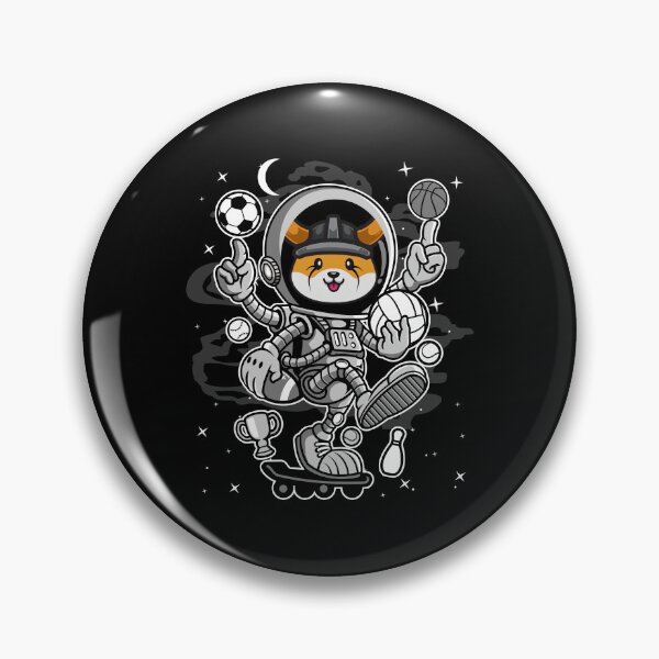 Item preview, Astronaut Skate Floki Inu Coin Trading Crypto Token Blockchain Wallet designed and sold by EarlineCormier.