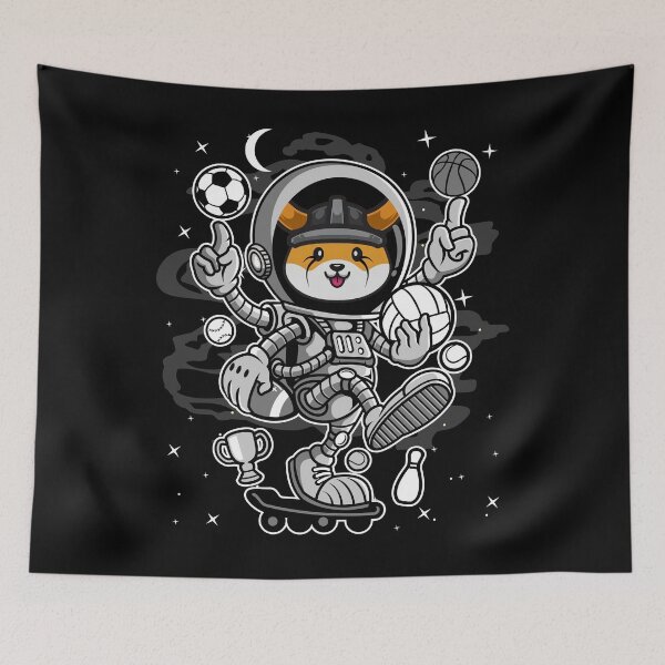 Item preview, Astronaut Skate Floki Inu Coin Trading Crypto Token Blockchain Wallet designed and sold by EarlineCormier.