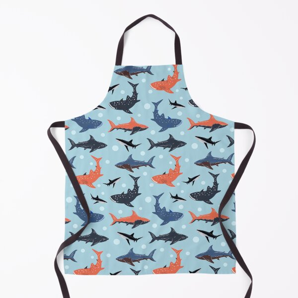 Item preview, Sharks in the light blue Beautiful Sharks Pattern designed and sold by SeemDev786.
