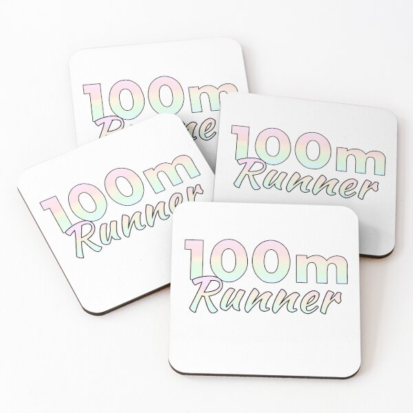 Item preview, 100m Runner Rainbow Pastel Colours designed and sold by Cre8iveCat.