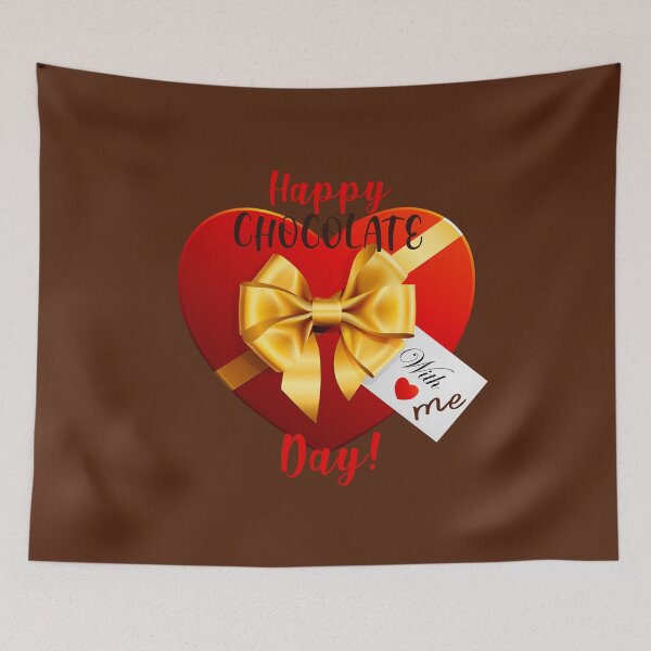 Item preview, Happy Chocolate Day! (on Cream-Ivory) designed and sold by PawsitiveMum.