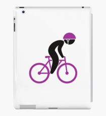A racing cyclist on his bike iPad Case/Skin