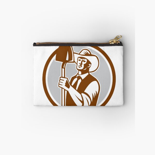 Item preview, Organic Farmer Shovel Circle Woodcut designed and sold by patrimonio.