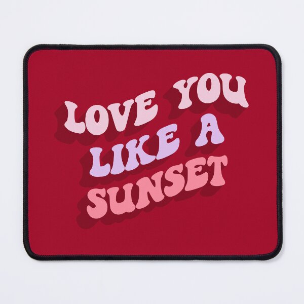 Item preview, Preppy Room Decor - love you like a sunset designed and sold by Shop Your Aesthetic.