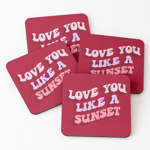 Item preview, Preppy Room Decor -	love you like a sunset designed and sold by Shop Your Aesthetic.