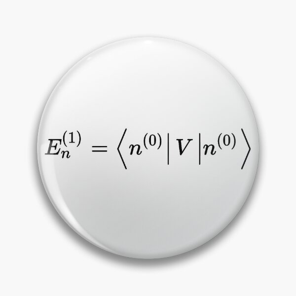 Item preview, First order energy shift, quantum physics perturbation theory designed and sold by NoetherSym.