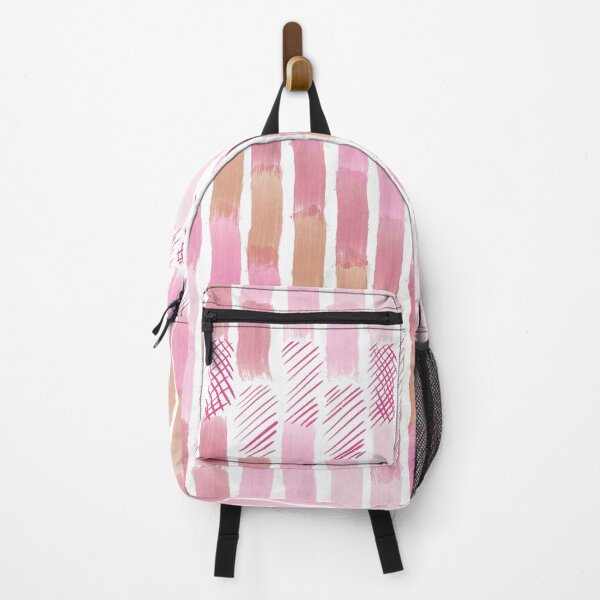 Item preview, Watercolor Bricks in pinks and mustards designed and sold by FrancesPoff.