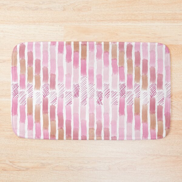 Item preview, Watercolor Bricks in pinks and mustards designed and sold by FrancesPoff.