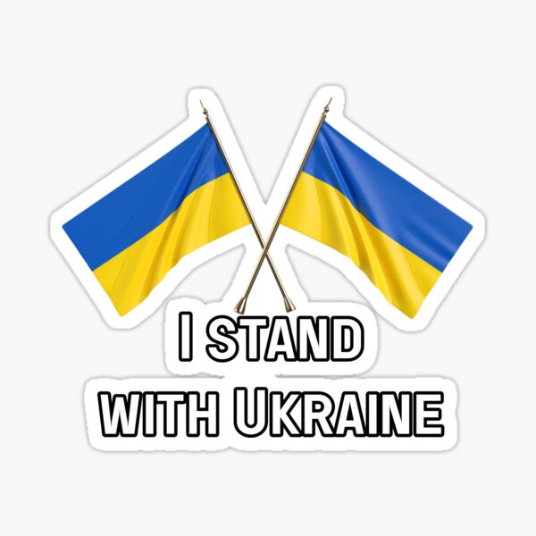 No War Sticker Ukrainian Coat of Arms Cow Sticker Peace Between Russia ...