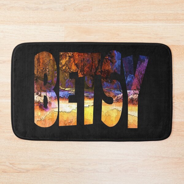 Item preview, Betsy name text with colourful country autumn design designed and sold by Areashor.