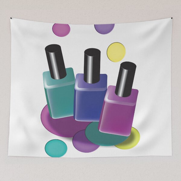 Item preview, Nail Polish Artwork. Girly Cosmetic Beauty Print. designed and sold by Printable-Cutie.