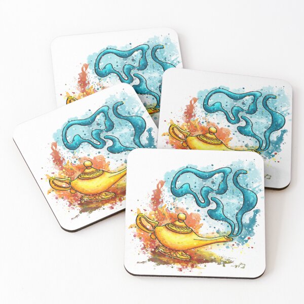 Item preview, Aladdin's Wonderful Lamp watercolor, arabian nights tales designed and sold by NadiaChevrel.