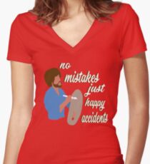 Happy Accidents Women's Fitted V-Neck T-Shirt
