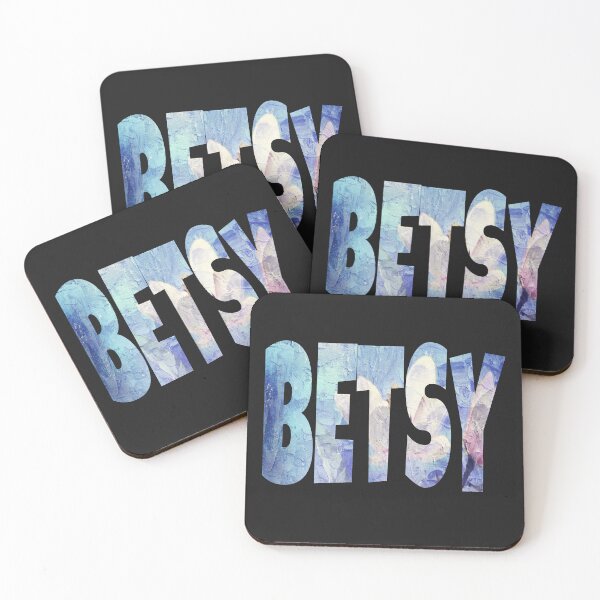 Item preview,  Betsy name text with blue texture interest design designed and sold by Areashor.