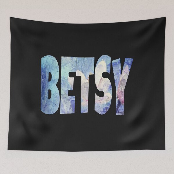 Item preview,  Betsy name text with blue texture interest design designed and sold by Areashor.