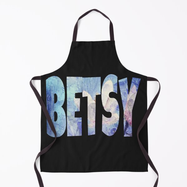 Item preview, Betsy name text with blue texture interest design designed and sold by Areashor.