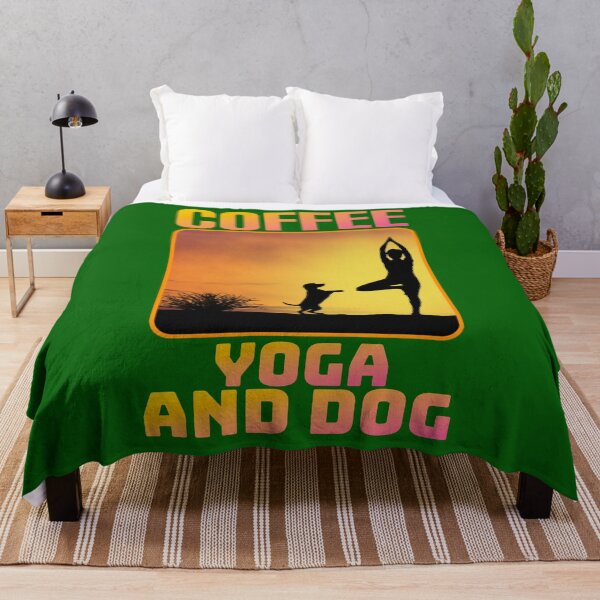 Item preview, Yoga, dog and coffee. designed and sold by Umiska.