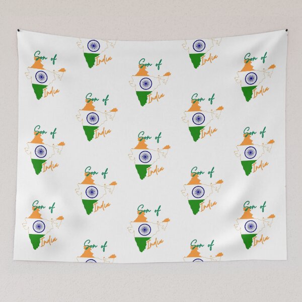 Item preview, Son of India Map Flag designed and sold by NovawayDirect.