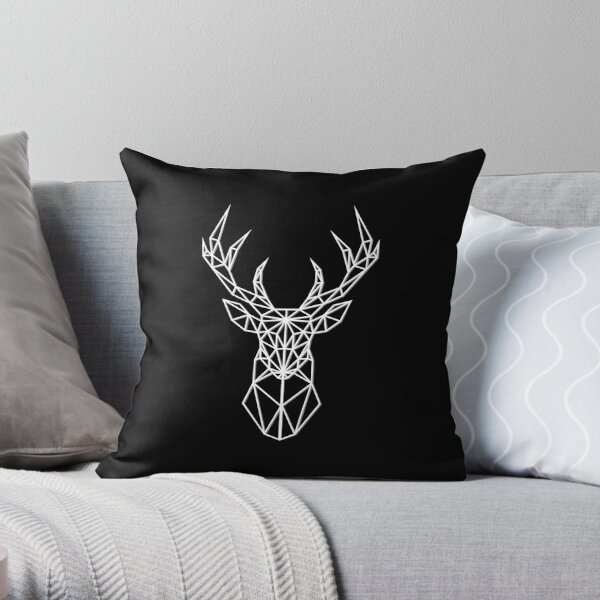 Deer Skull Throw Pillow, Accent Pillows
