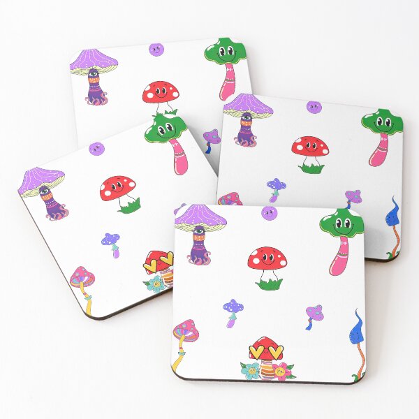 Item preview, Psychedelic Mushrooms Stickers Pack with 70s retro, Psychedelic Mushrooms designed and sold by graphic-genie.