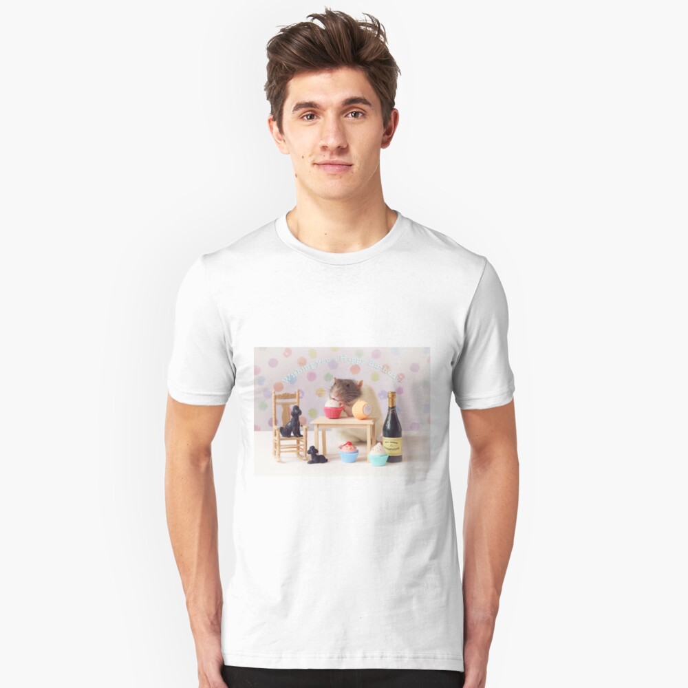 Happy Birthday! Slim Fit T-Shirt