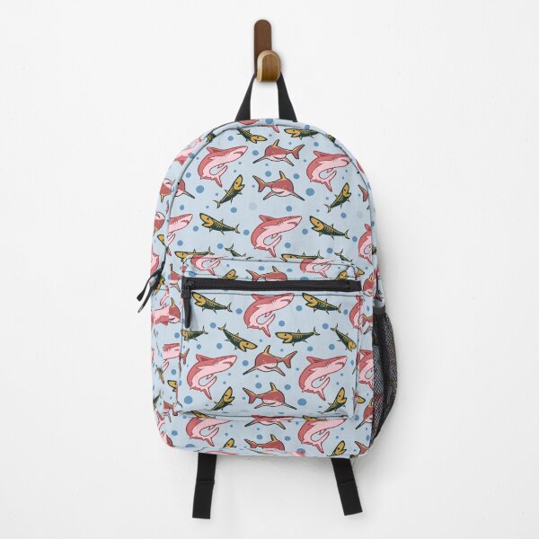 Item preview, Sharks in the light blue Beautiful Sharks Pattern designed and sold by SeemDev786.