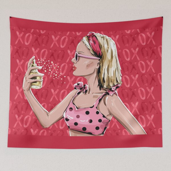 Item preview, Preppy Room Decor -	Preppy Girl Fashion Portrait XOXO designed and sold by Shop Your Aesthetic.