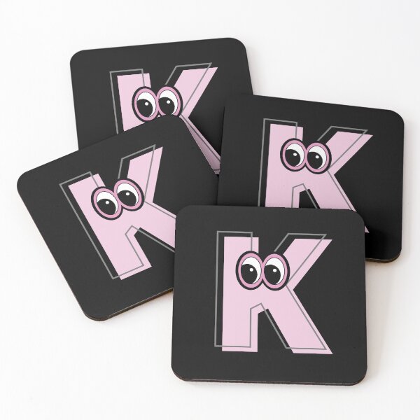 Item preview, Pink letter K with eyes designed and sold by Coffee Lifestyle.