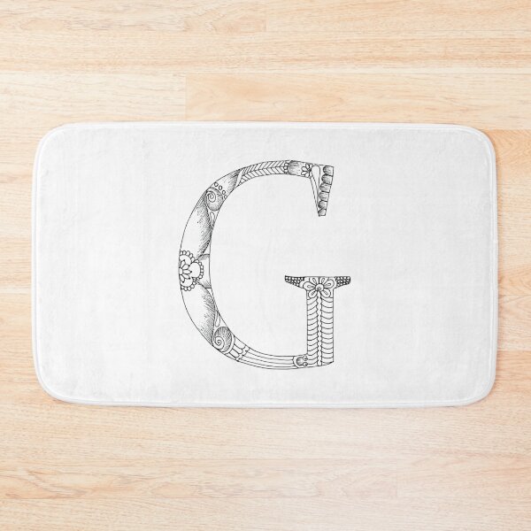 Item preview, Henna Alphabet G / Henna Letter G - Black Henna Line Art designed and sold by Mrs-PenLine.
