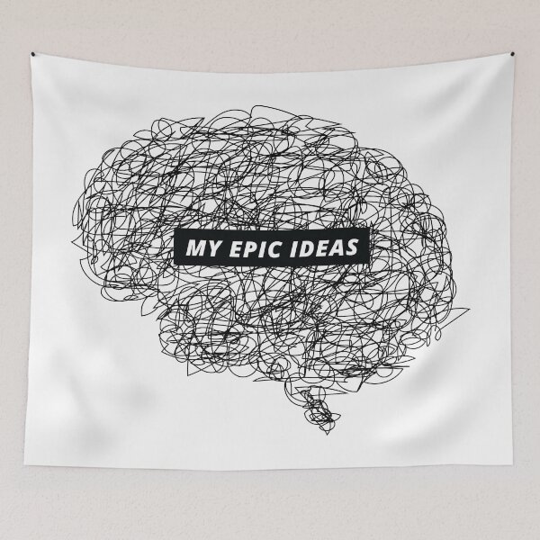 Item preview, Brain scribble with epic ideas designed and sold by NicoletaDesigns.