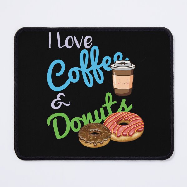 Item preview, I love coffee & donuts shirt , I love coffee and donuts shirt Donuts lovers Gift Idea Coffee Lover Shirt morning people Gift For Coffee & donuts Lover designed and sold by Laadel.