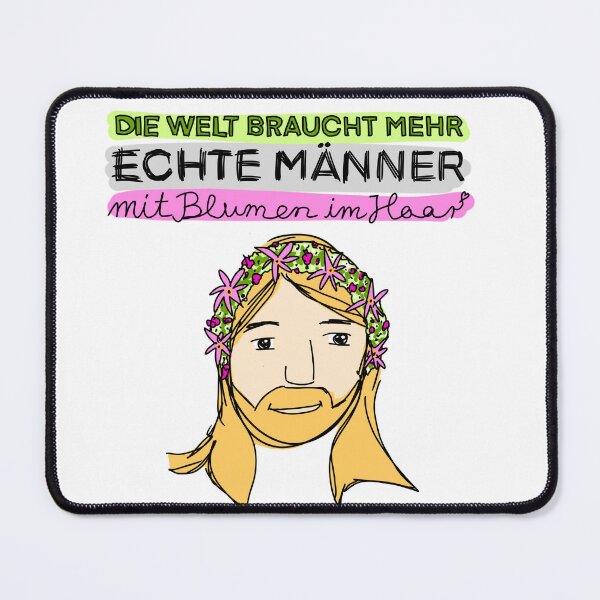 Item preview, Men with flowers in their hair Equality designed and sold by frochti.