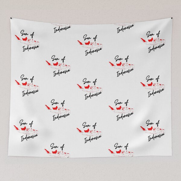 Item preview, Son of Indonesia Map Flag designed and sold by NovawayDirect.