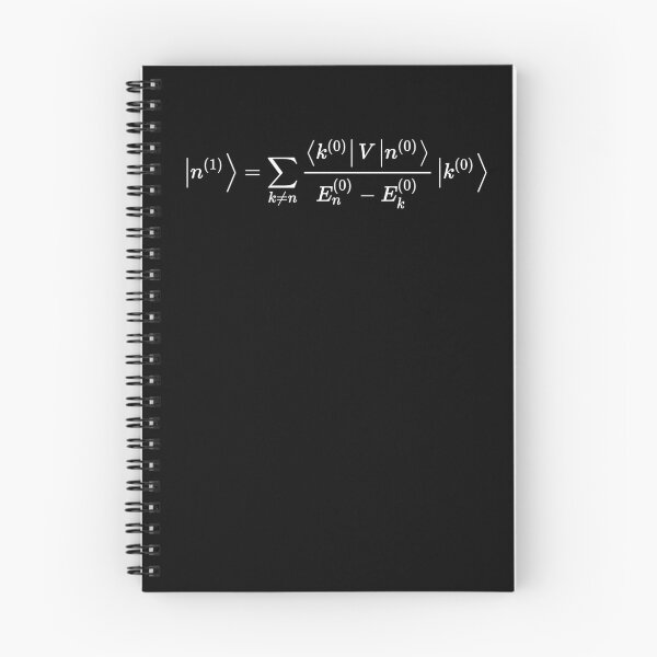 Item preview, First order state shift, quantum physics perturbation theory dark version designed and sold by NoetherSym.