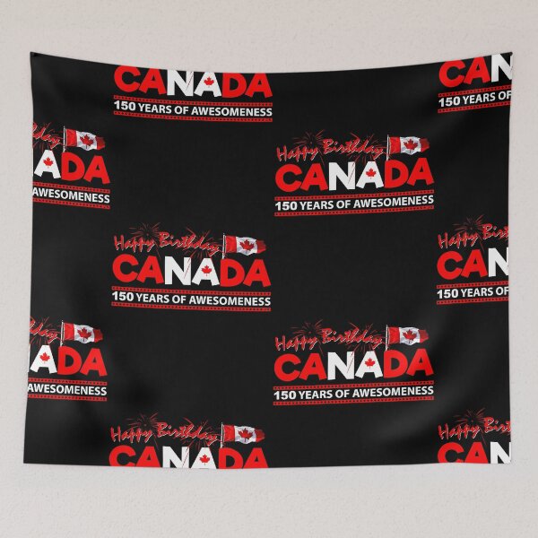 Item preview, Happy Birthday Canada 150 Years Of Awesomeness designed and sold by TheFlying6.