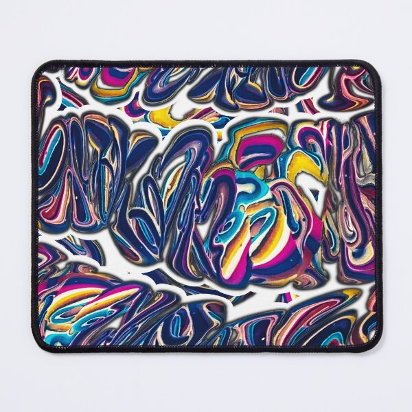 Item preview, Pop Pour Party Pattern - Paint Pour Art - Unique and Vibrant Modern Home Decor for enhancing the living room, bedroom, dorm room, office or interior. Digitally manipulated acrylic painting. designed and sold by cherdoodles.